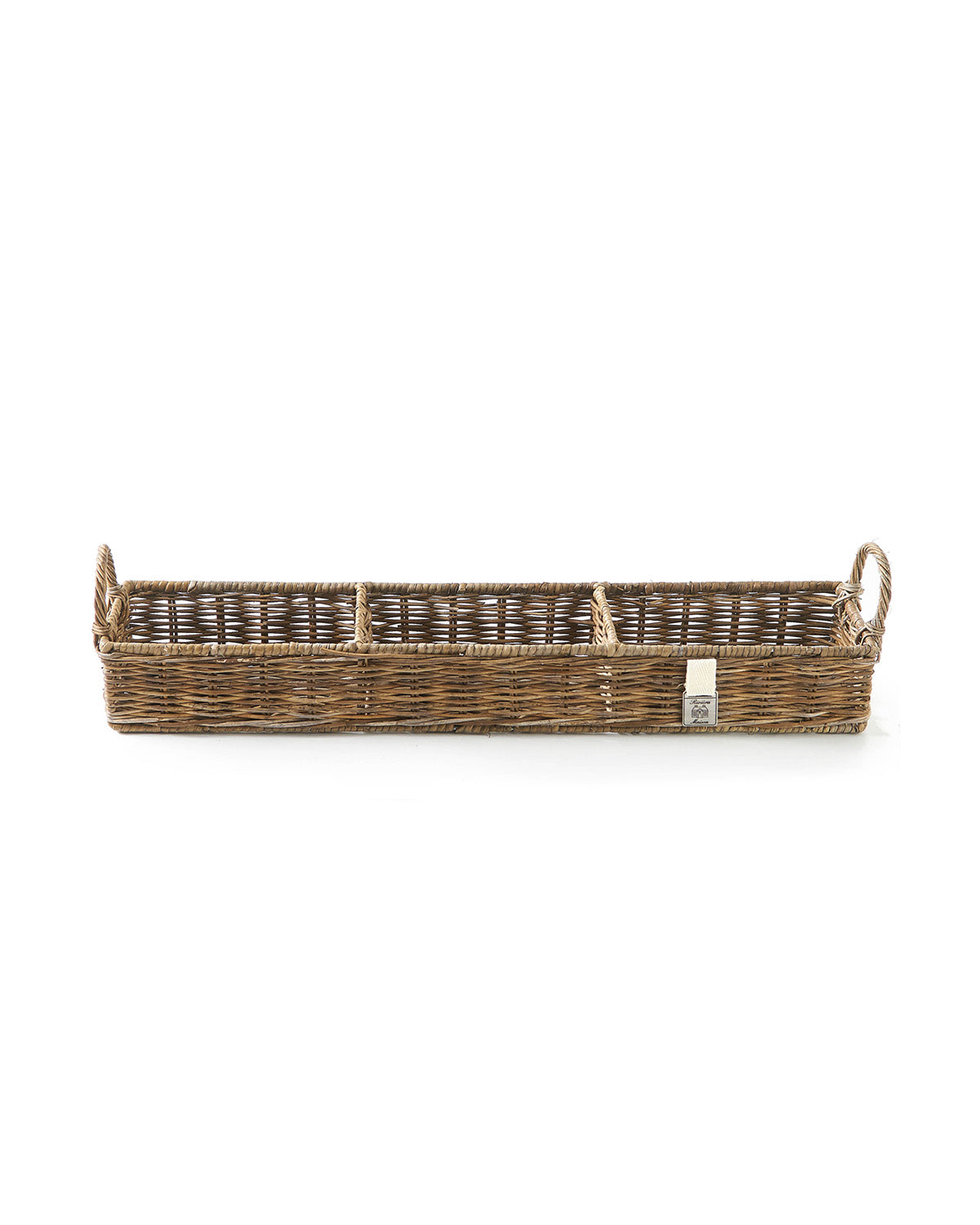 Rectangular reed basket by Riviera Maison
