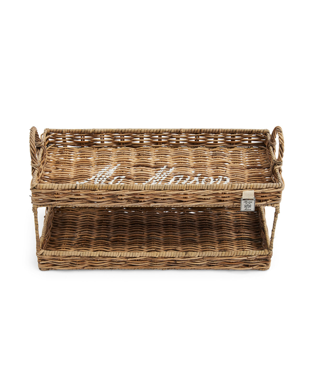 DOUBLE TRAY made of wicker tube by Riviera Maison