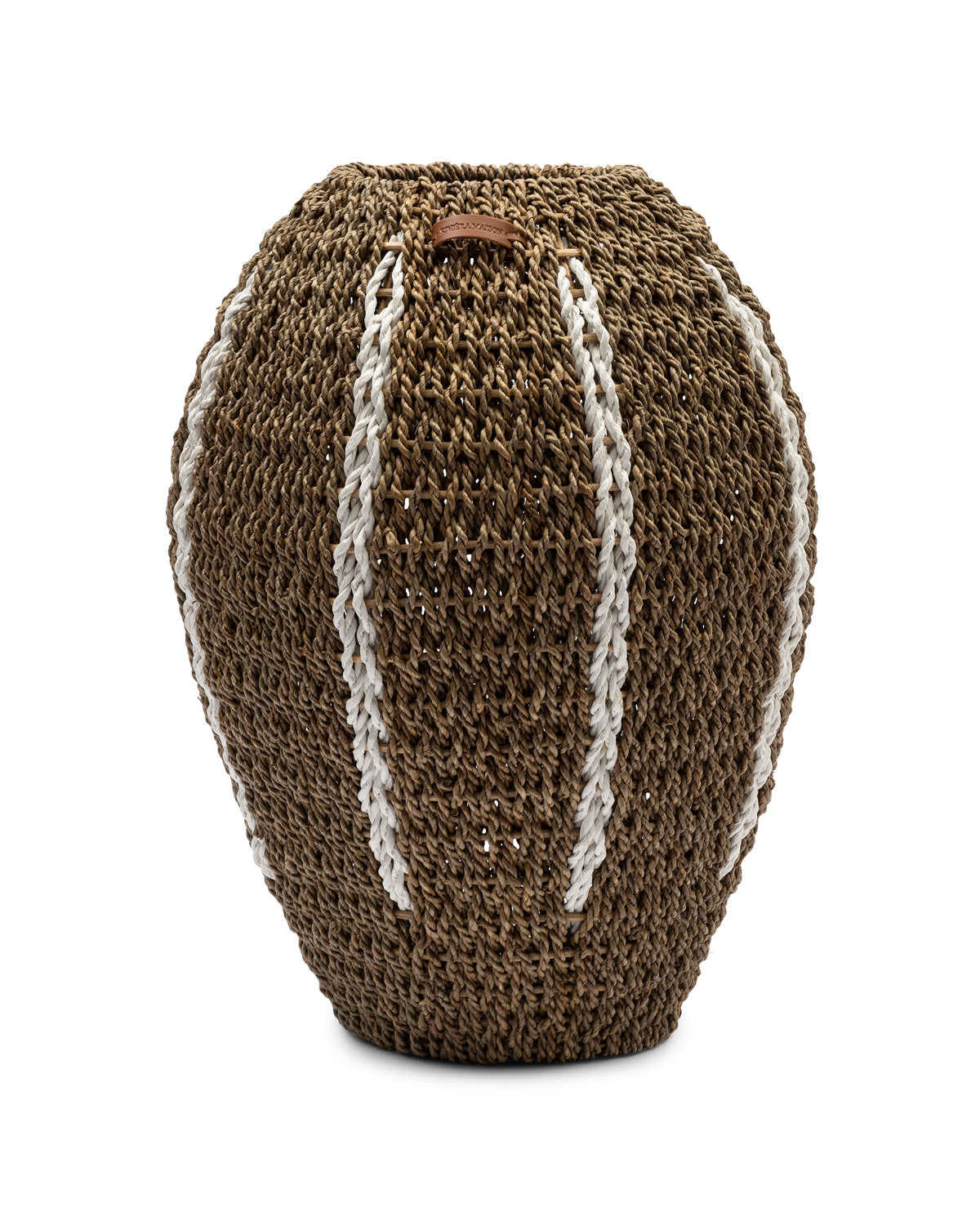 Woven Stripes Seagrass Vase by Riviera Maison