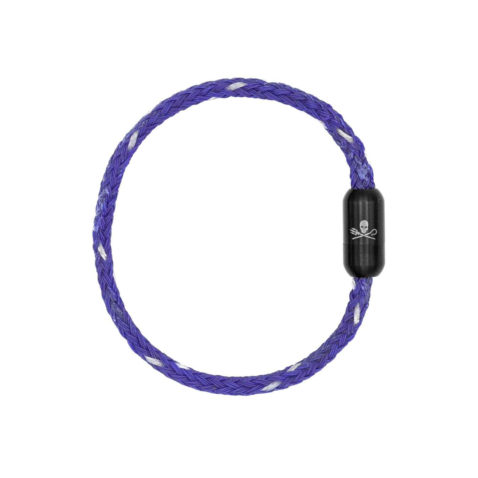 Bracelet in color violet with black clasp by Bracenet