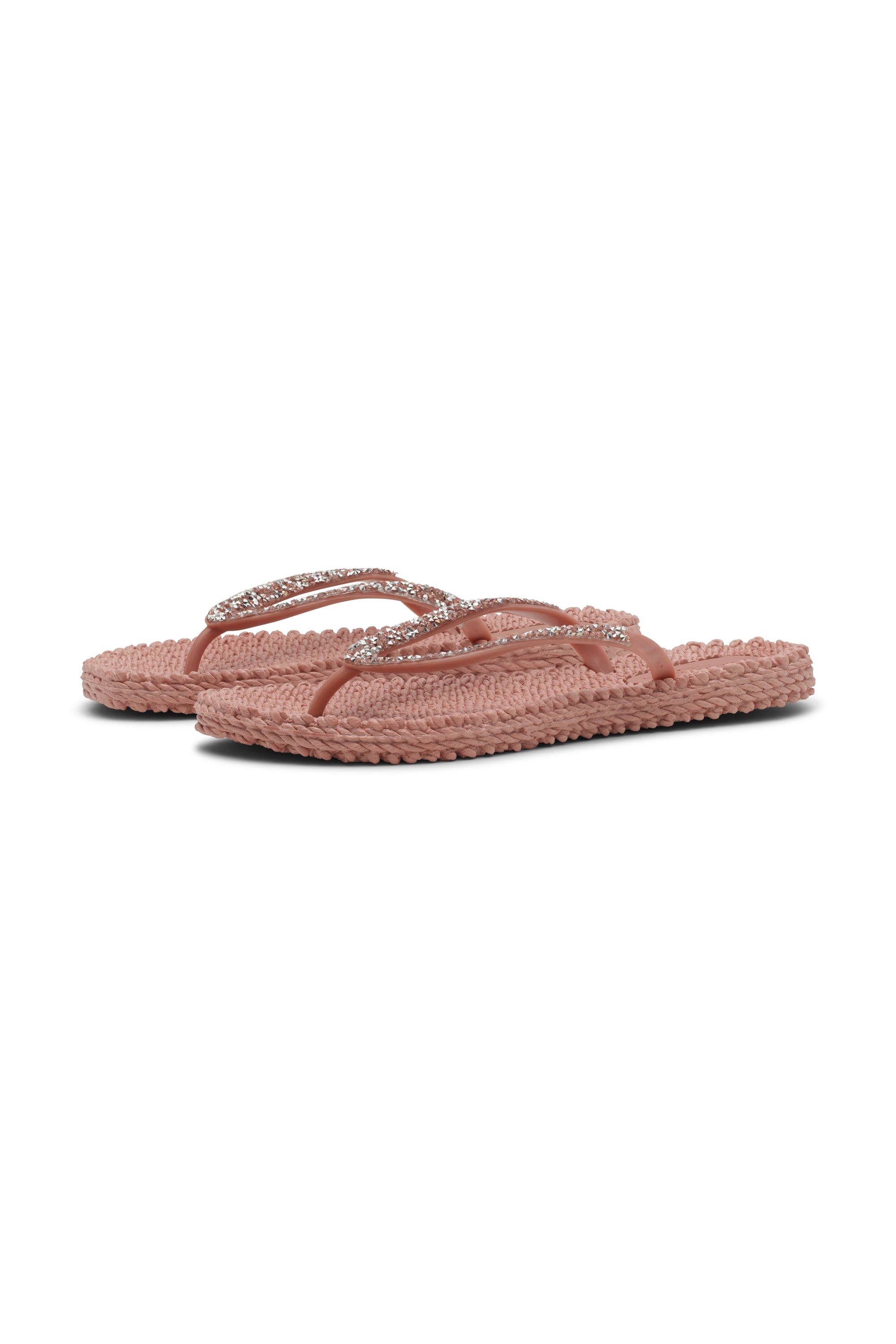 Flip Flop in color misty rose with glitter strips by Ilse Jacobsen