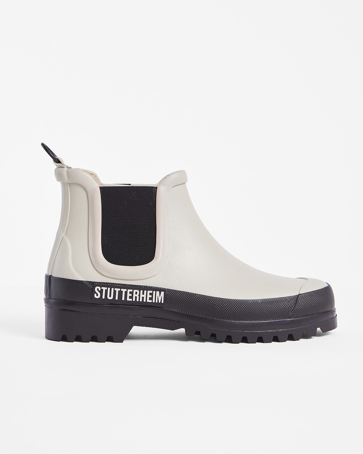 Chelsea Rainboots in color Oyster with black sole by Ilse Jacobsen