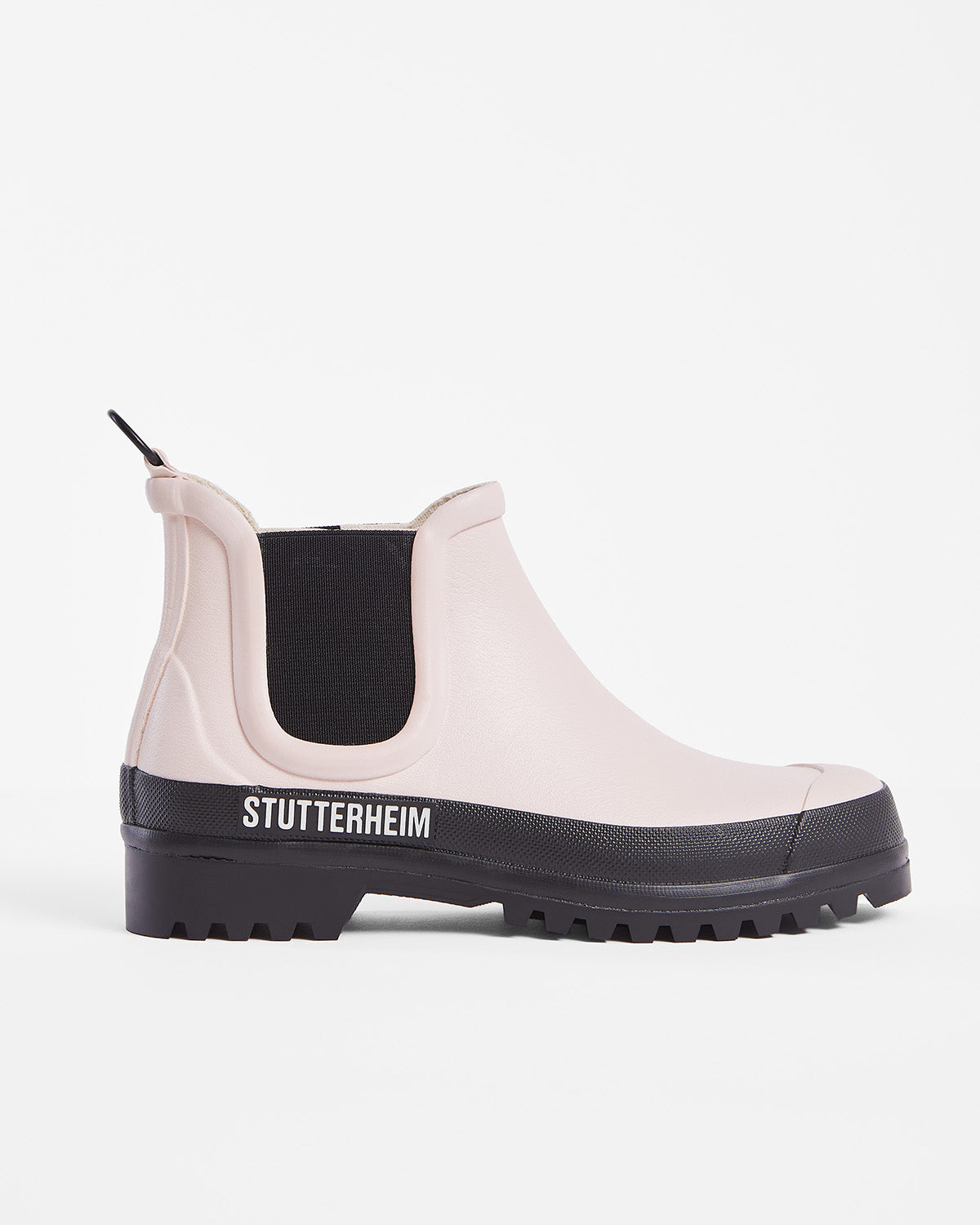 Chelsea Rainboots in color Peach with black sole by Ilse Jacobsen