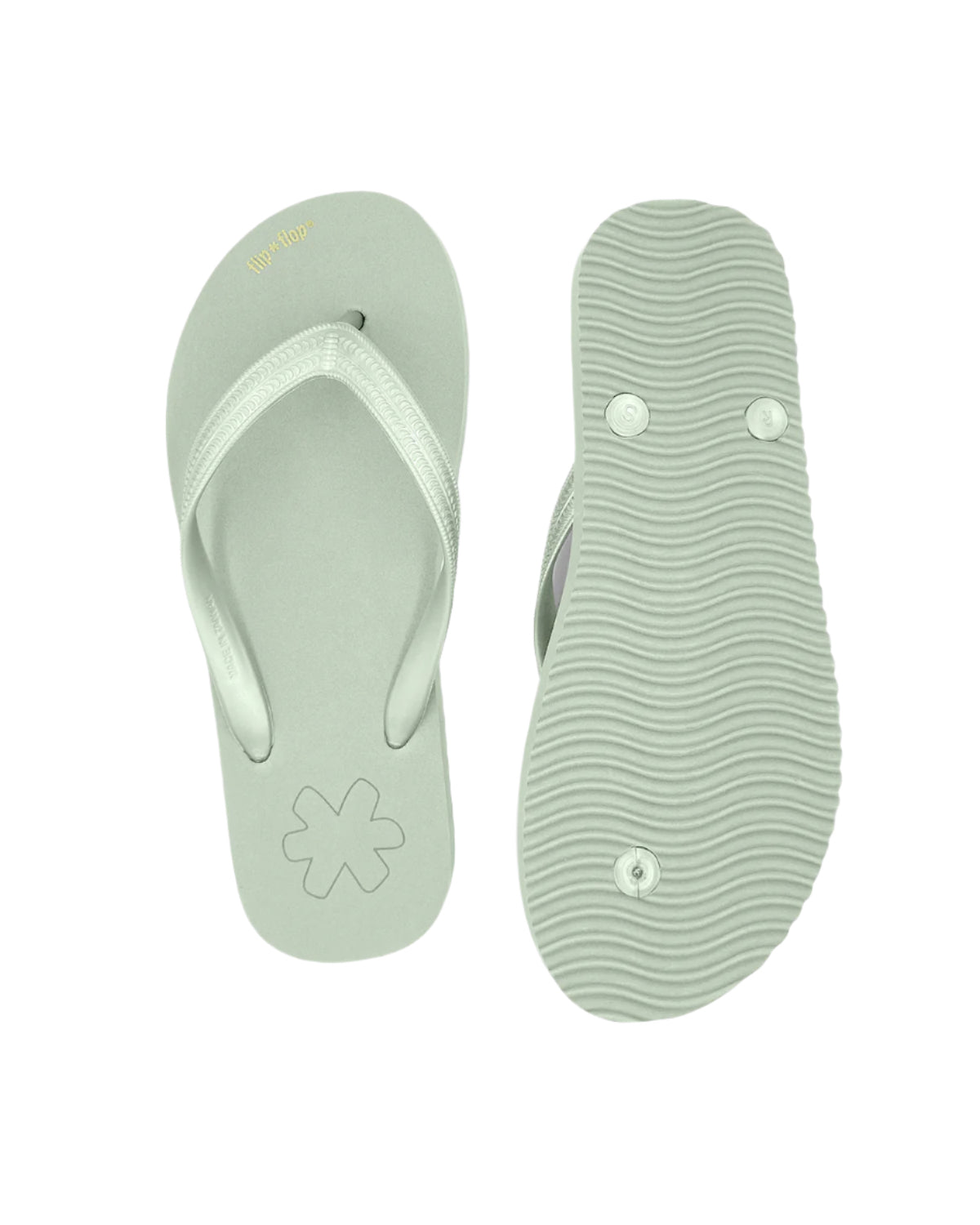 Flip Flop vegan in color metallic pistache by Flip*Flop Original