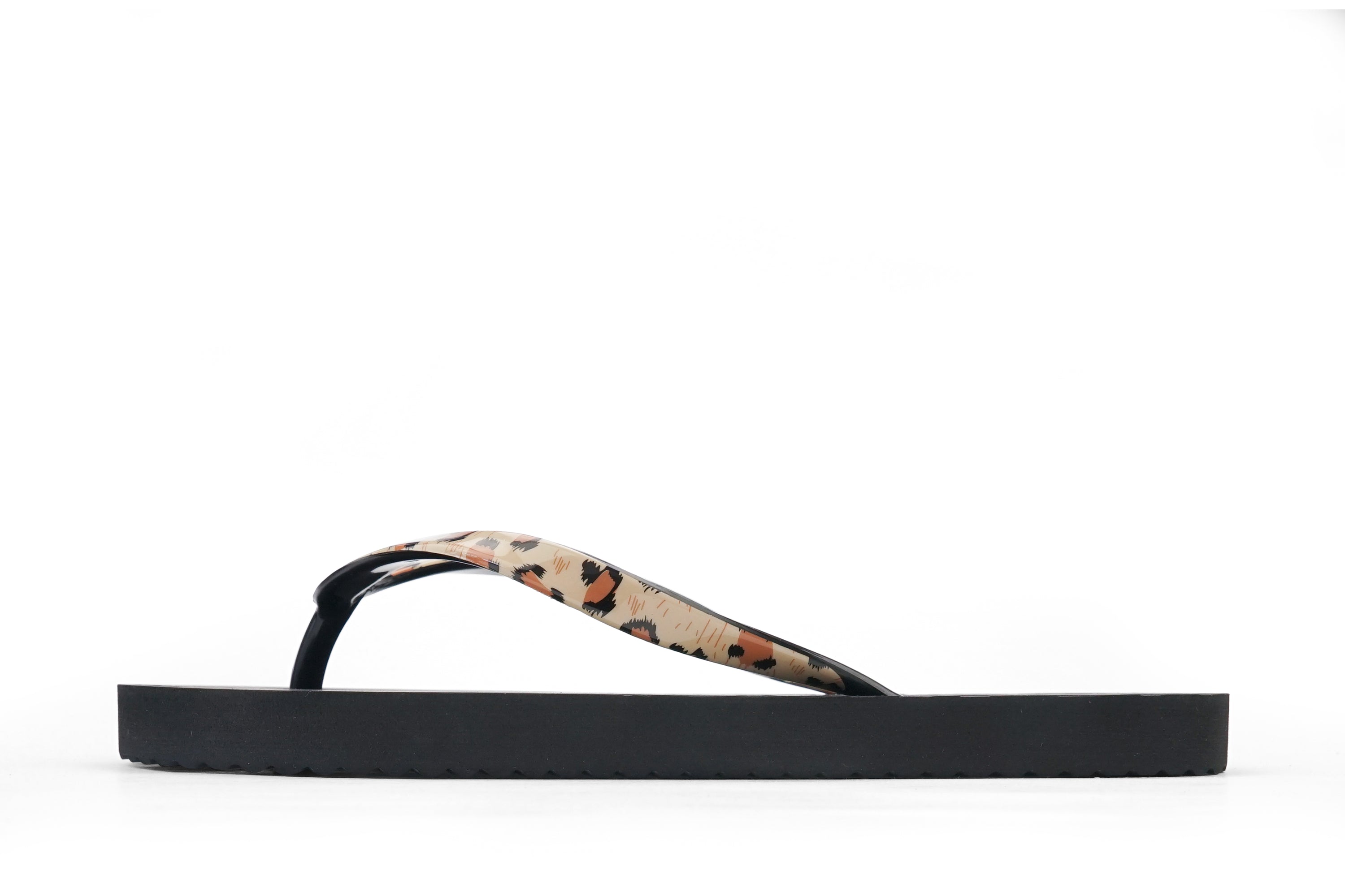 Flip Flop vegan in color black with Leo print by Flip*Flop Original