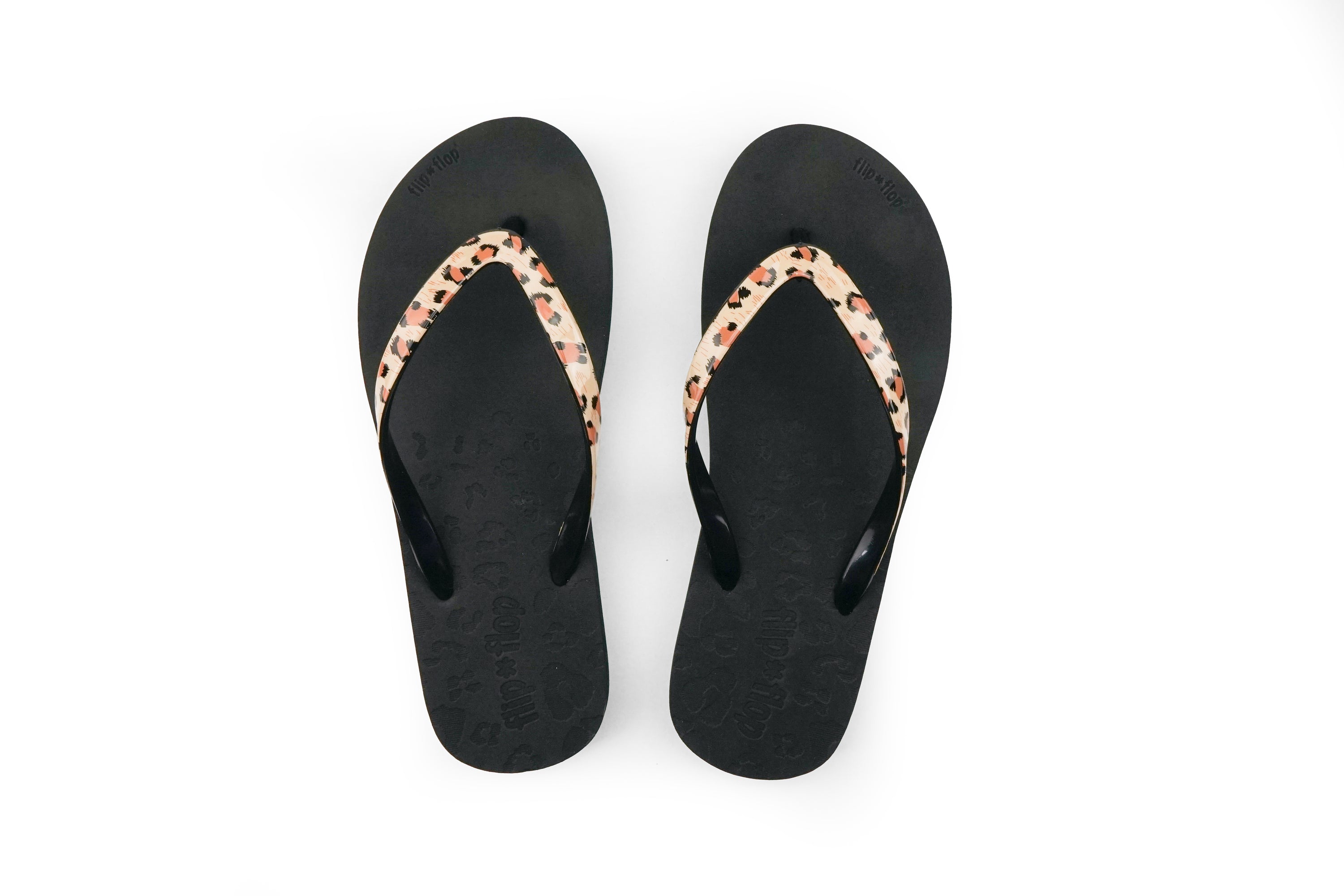 Flip Flop vegan in color black with Leo strips by Flip*Flop Original