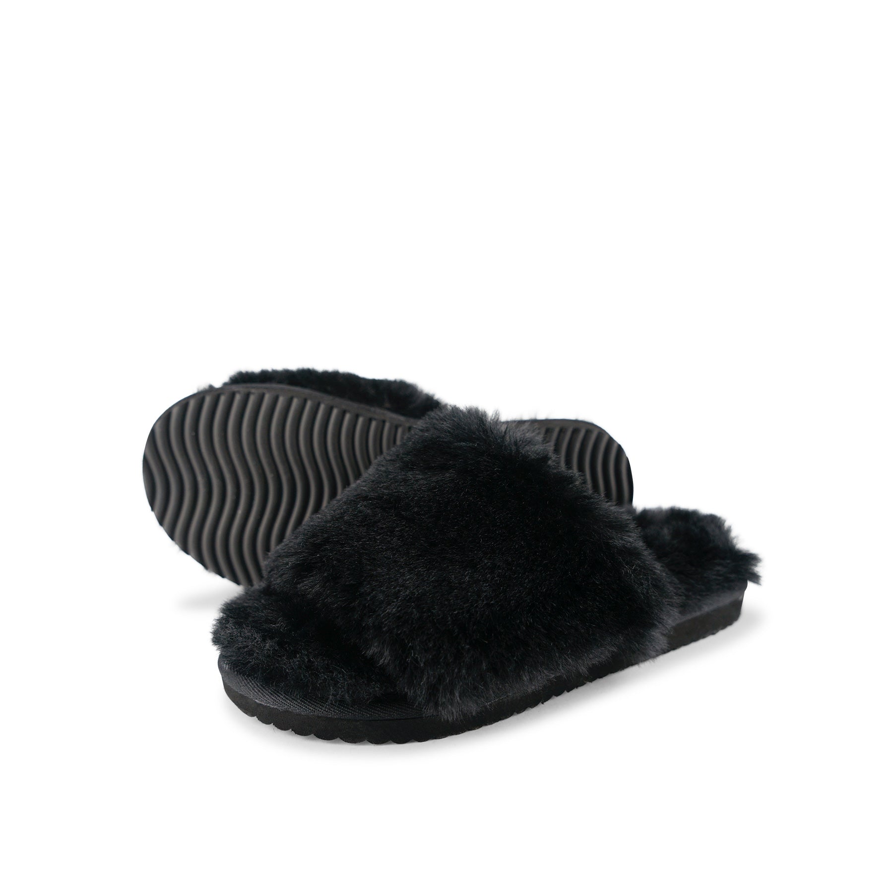 Flip Flop Slipper Fur in color black by Flip*Flop original