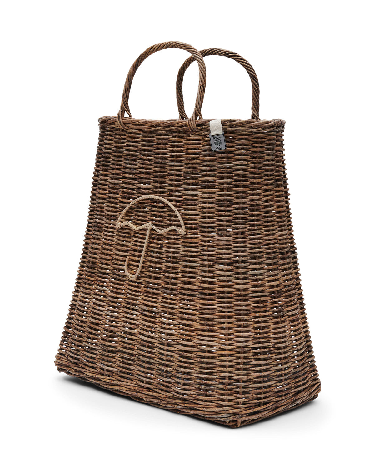 UMBRELLA BAG handmade from braided rattan by Riviera Maison