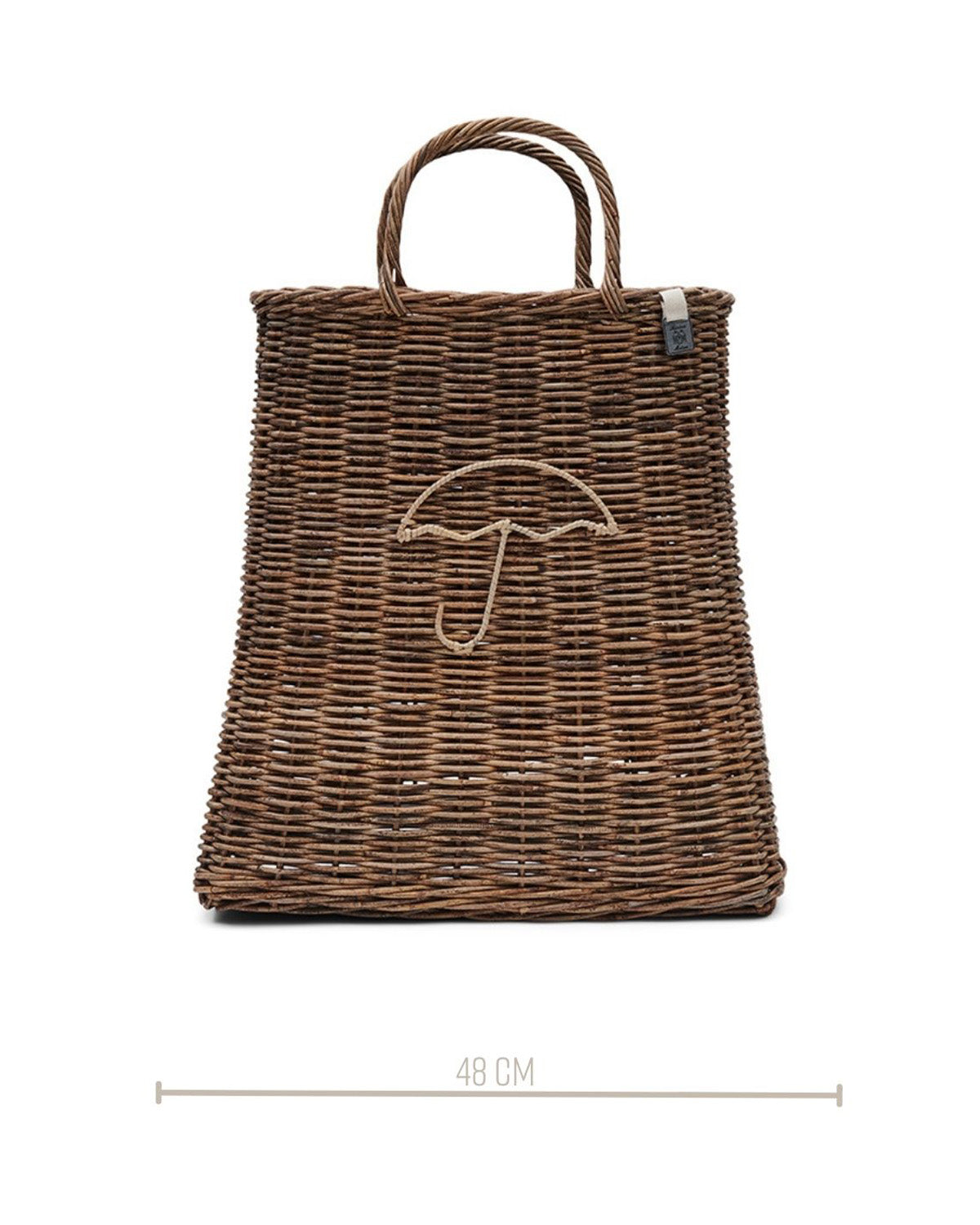 UMBRELLA BAG  handmade from braided rattan by Riviera Maison