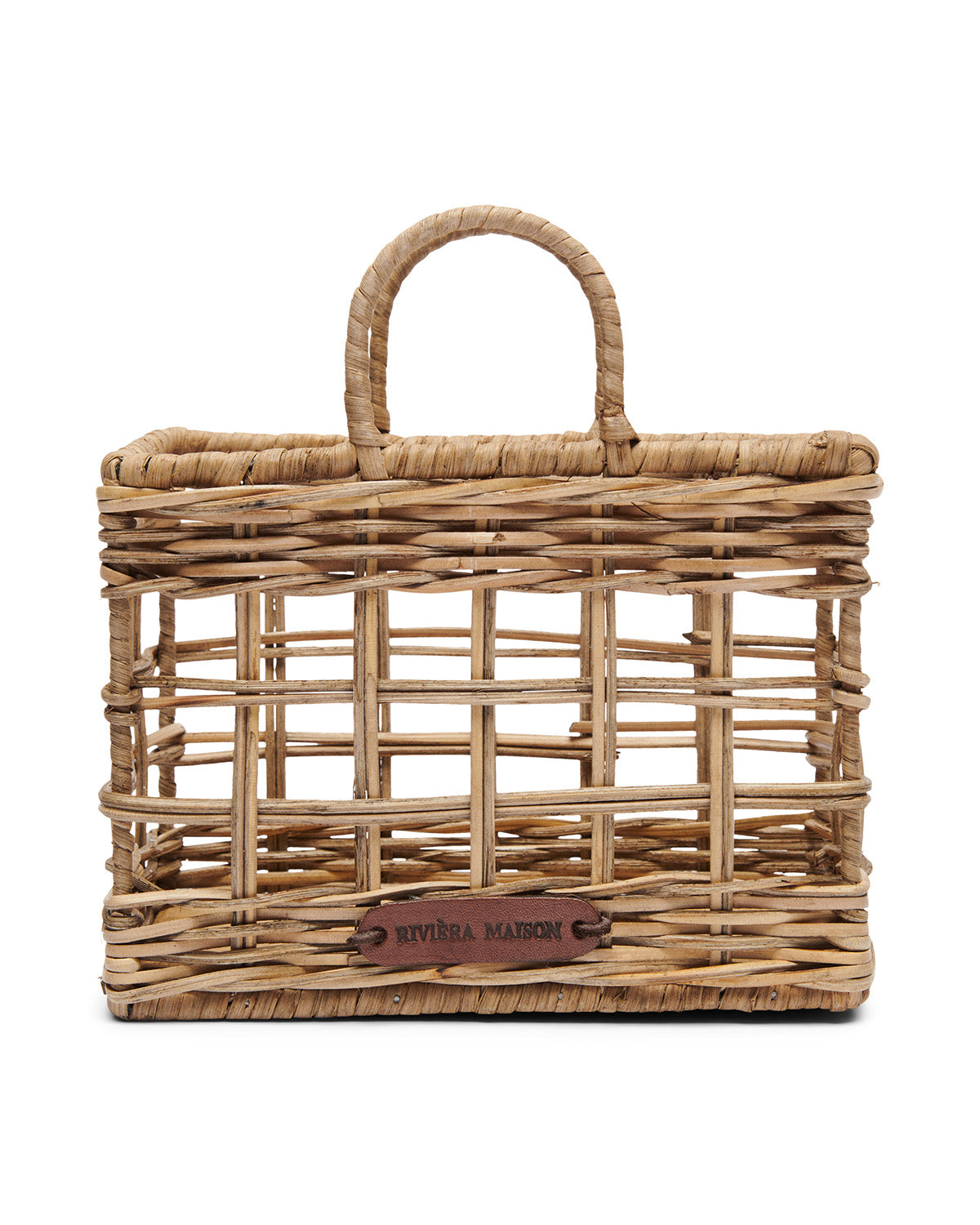 RUSTIC RATTAN BAG NAPKIN HOLDER holder is made of openwork hand-woven rattan and resembles a handbag