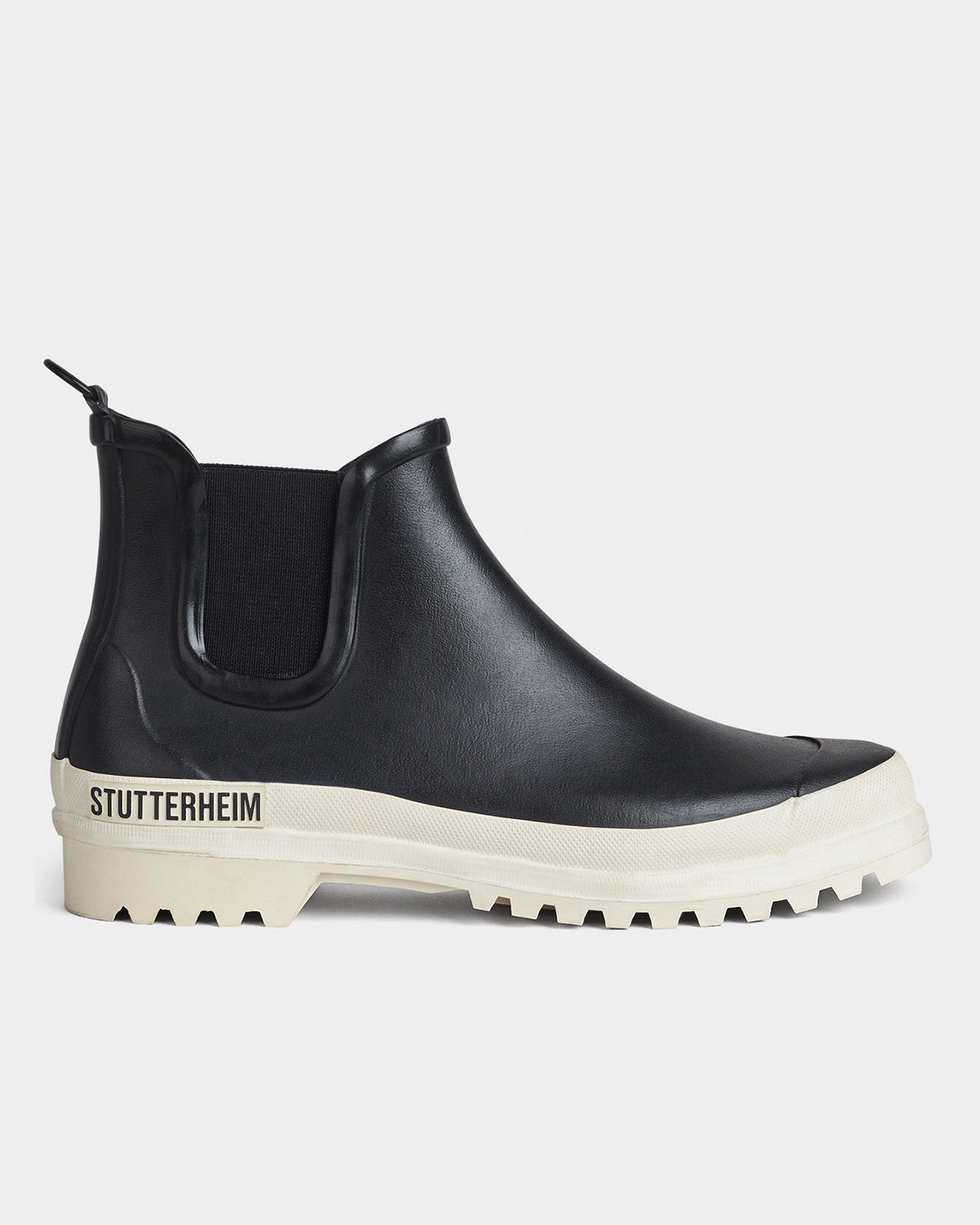 Chelsea Rainwalker Boot in color black and white by Stutterheim