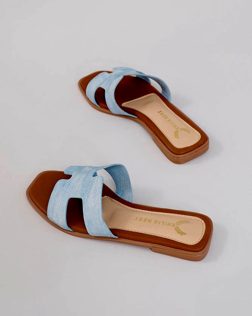 Mallorca H Flats – Denim