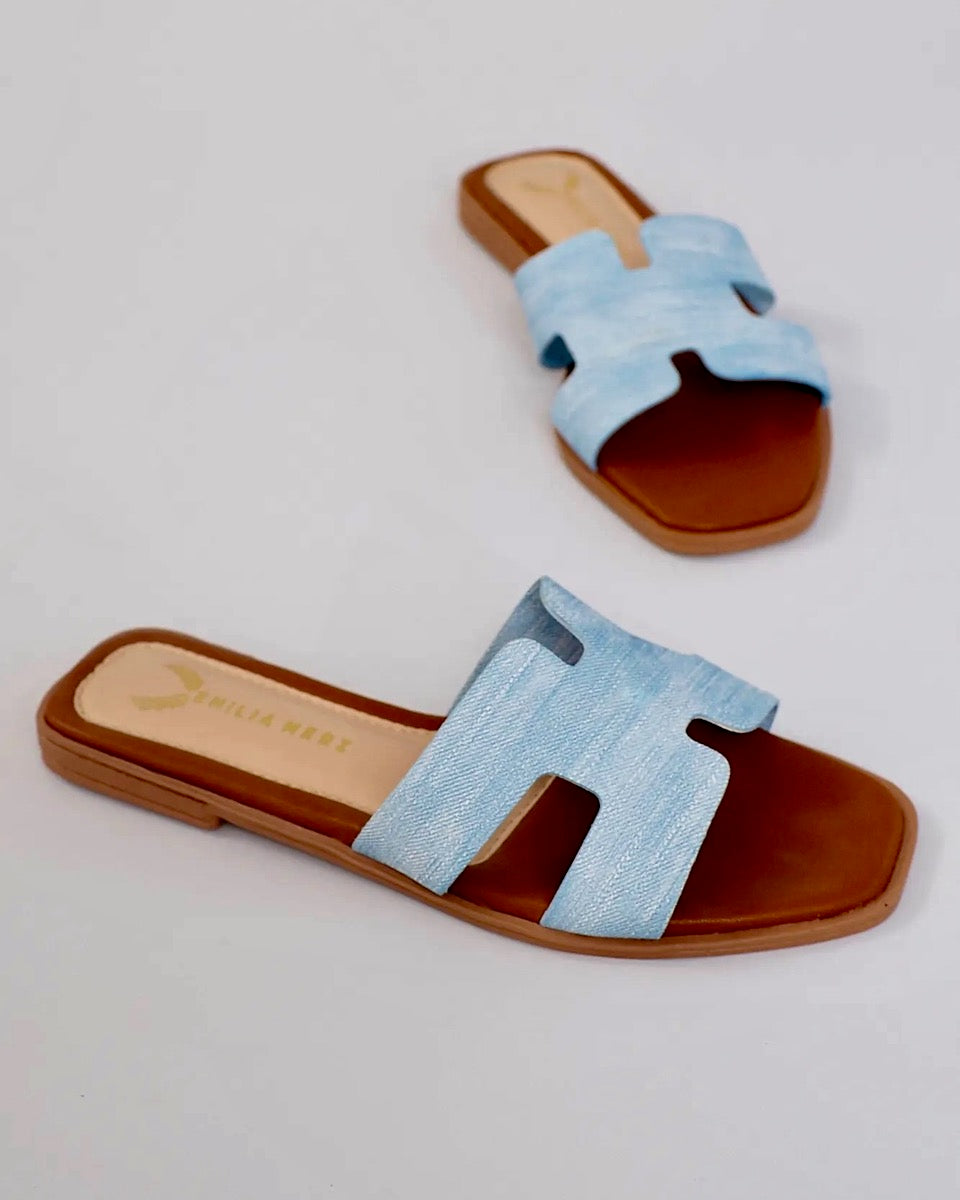 Mallorca H Flats – Denim